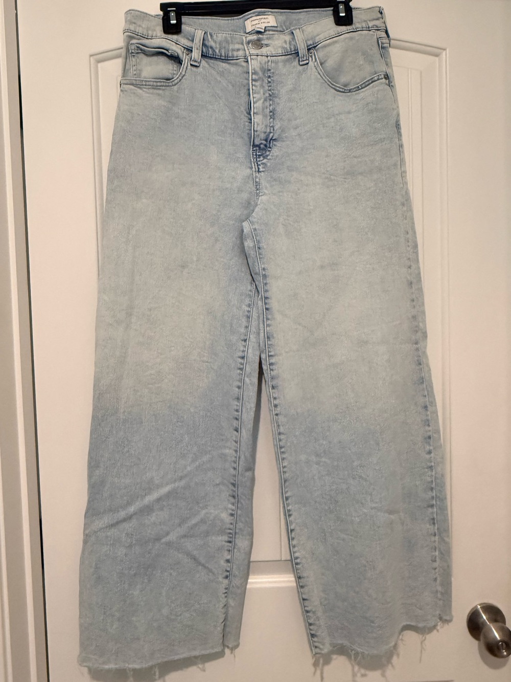 Banana Republic Pale Blue High-Rise Wide Leg Jeans